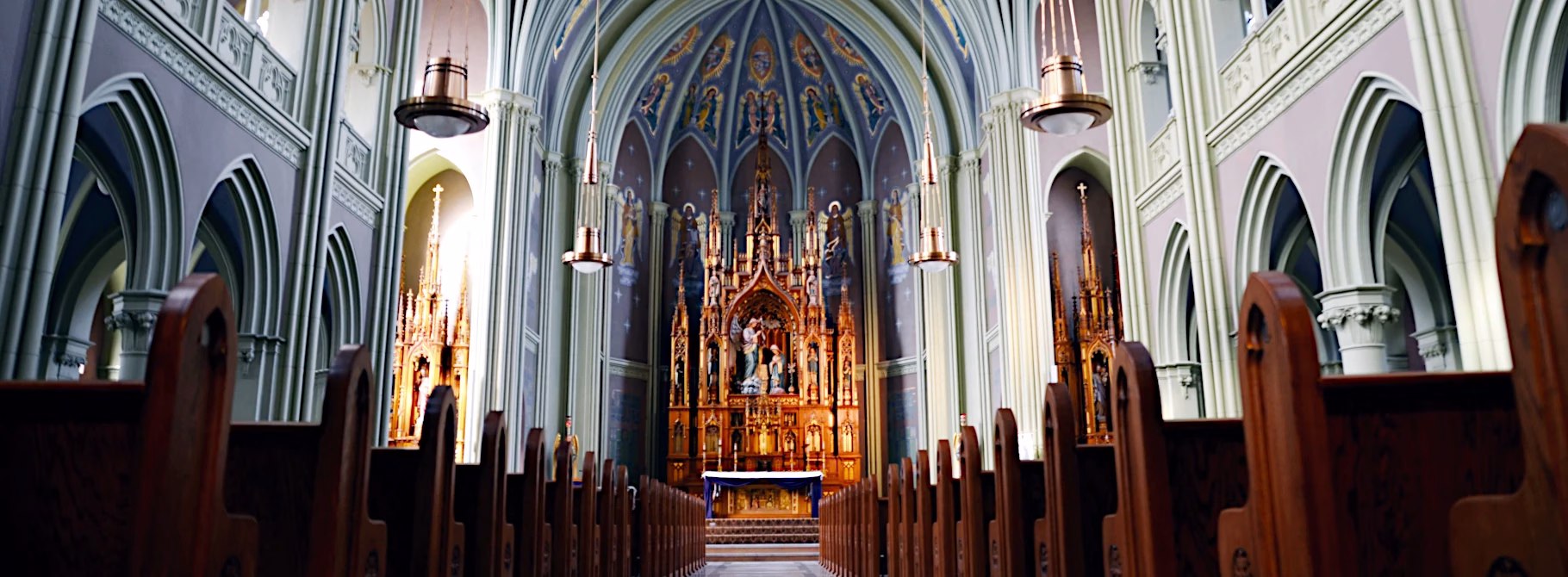 Interior of the Ancilla Domini Chapel